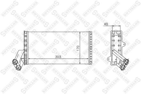 Радіатор печі STELLOX 10-35004-SX