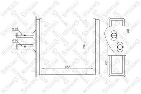 Радіатор печі STELLOX 10-35007-SX