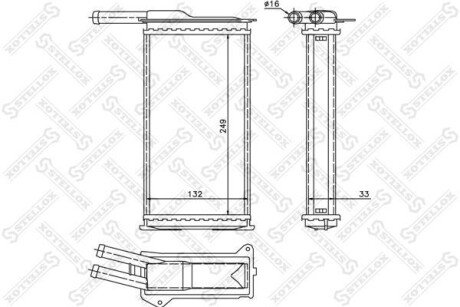 Радіатор печі STELLOX 10-35009-SX