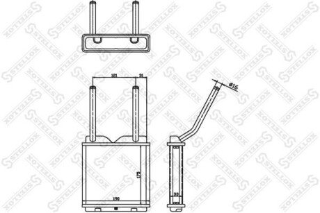 Теплообменник, отопление салона STELLOX 10-35010-SX