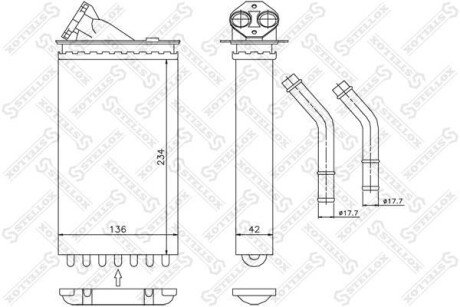 Радіатор печі STELLOX 10-35011-SX