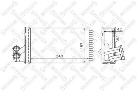 Радіатор печі STELLOX 10-35013-SX