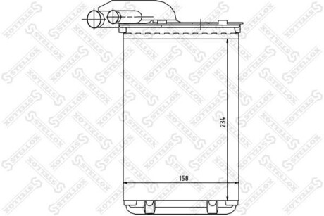 Радіатор печі STELLOX 10-35014-SX