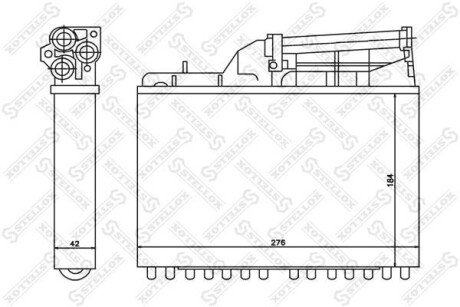 Радіатор печі STELLOX 10-35041-SX