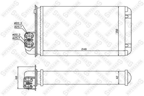 Радіатор печі STELLOX 10-35042-SX