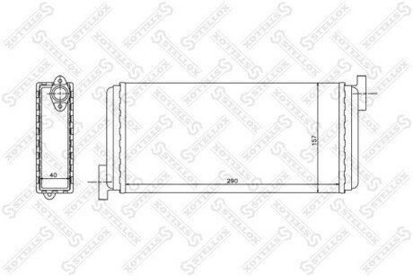 Радіатор печі STELLOX 10-35049-SX