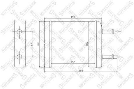 Радіатор печі STELLOX 10-35050-SX