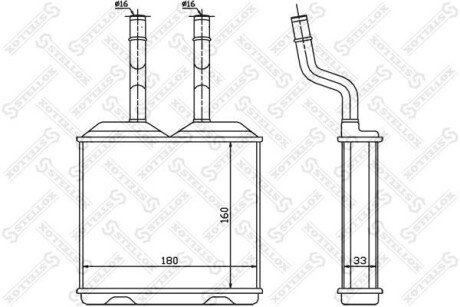 Радіатор печі STELLOX 10-35055-SX