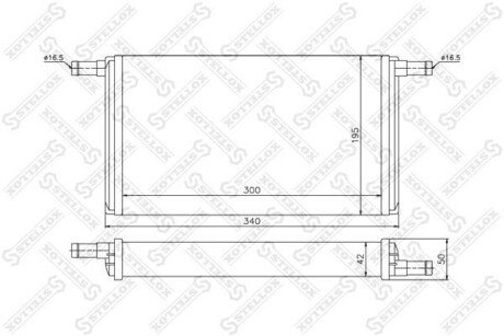 Радіатор печі STELLOX 10-35064-SX