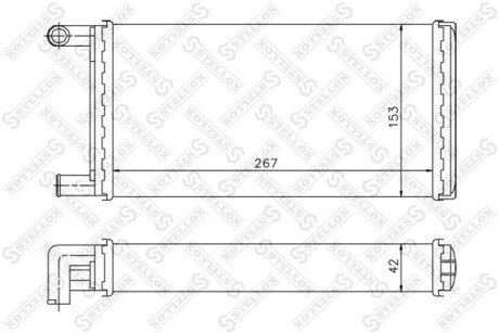 Радіатор печі STELLOX 10-35067-SX