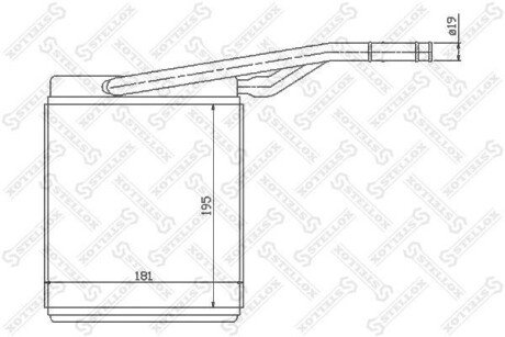 Радіатор печі STELLOX 10-35069-SX