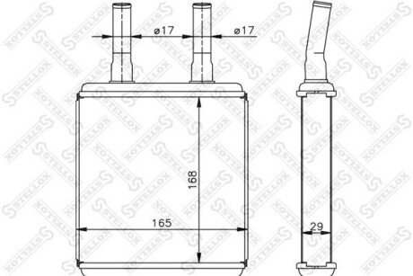 Радіатор печі STELLOX 10-35072-SX