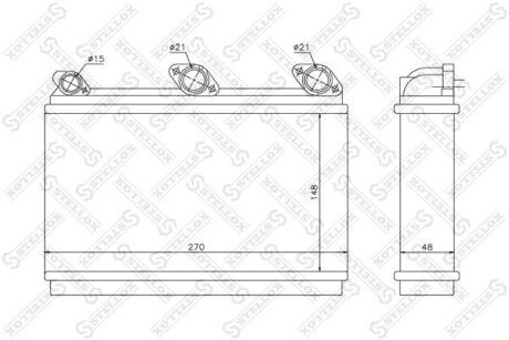 Радіатор печі STELLOX 10-35080-SX