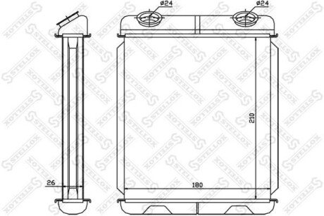 Радіатор печі STELLOX 10-35085-SX