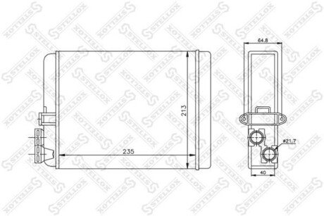 Радіатор печі STELLOX 10-35087-SX