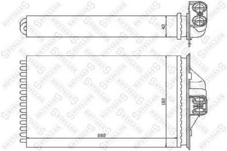 Радіатор печі STELLOX 10-35089-SX