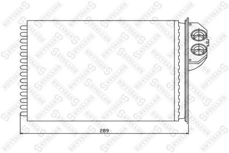 Радіатор печі STELLOX 10-35091-SX