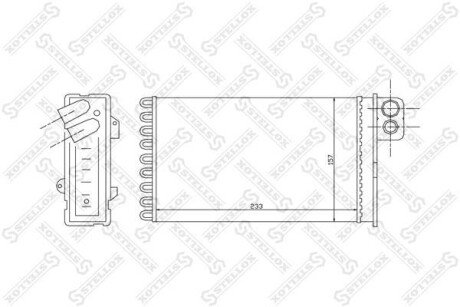 Теплообменник, отопление салона STELLOX 10-35092-SX