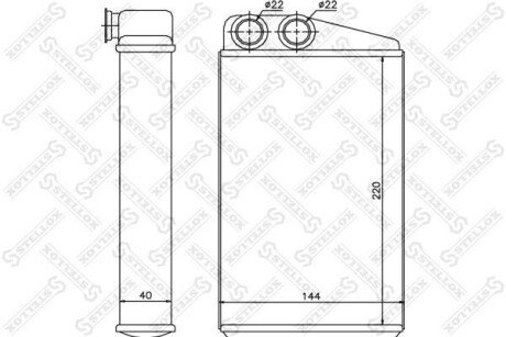 Радіатор печі STELLOX 10-35097-SX