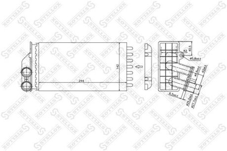 Радіатор печі STELLOX 10-35103-SX