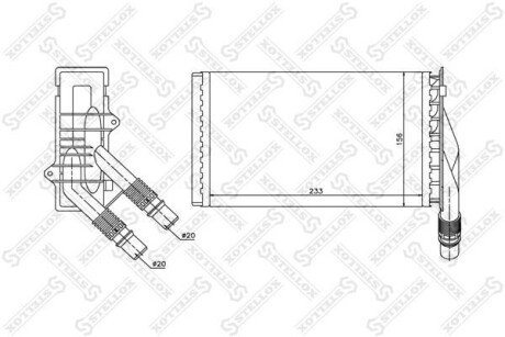 Радіатор печі STELLOX 10-35107-SX