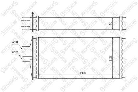 Радіатор печі STELLOX 10-35109-SX