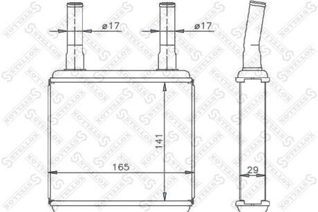 Радіатор печі STELLOX 10-35113-SX