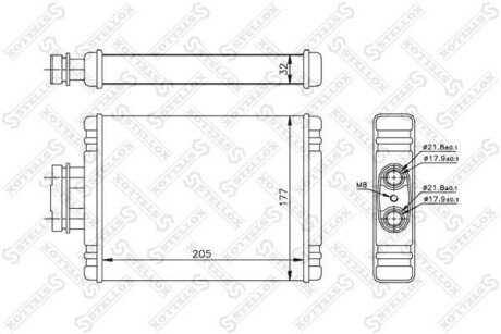 Радіатор печі STELLOX 10-35114-SX