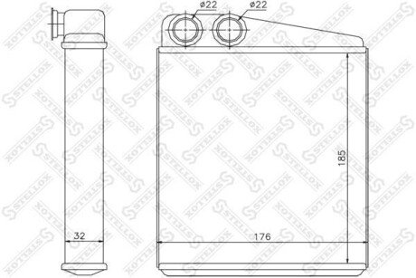 Радіатор печі STELLOX 10-35117-SX (фото 1)