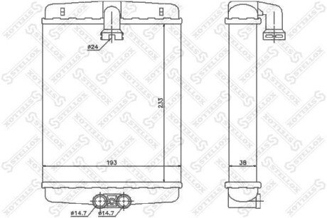 Радіатор печі STELLOX 10-35120-SX