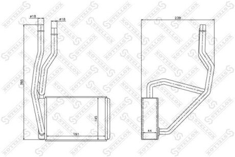 Радіатор печі STELLOX 10-35132-SX