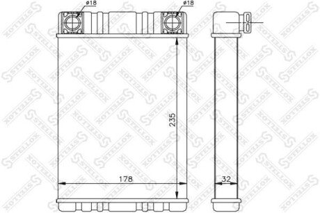 Радіатор печі STELLOX 10-35144-SX