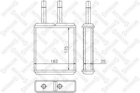 Радіатор печі STELLOX 10-35169-SX