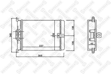 Радіатор печі STELLOX 10-35171-SX
