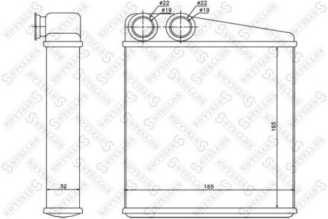 Теплообменник, отопление салона STELLOX 10-35173-SX (фото 1)