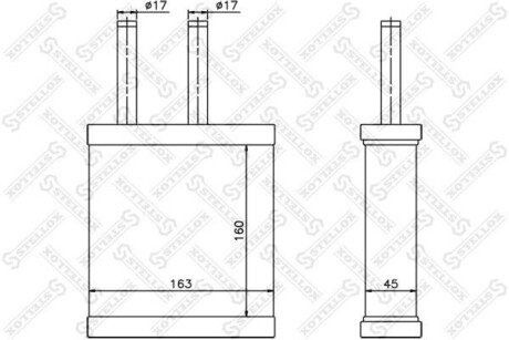 Радіатор печі STELLOX 10-35189-SX