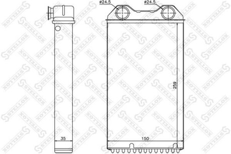Радіатор печі STELLOX 10-35229-SX