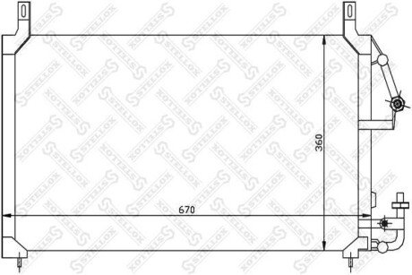 Конденсатор, кондиционер STELLOX 10-45017-SX