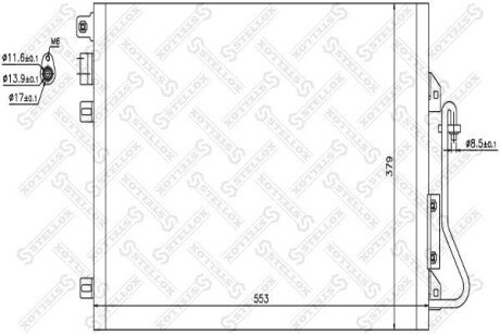 Радіатор кондиціонера STELLOX 10-45044-SX