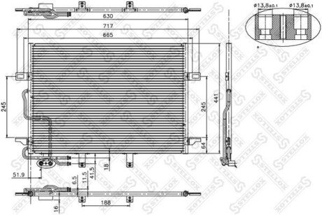 Радіатор кондиціонера STELLOX 10-45130-SX