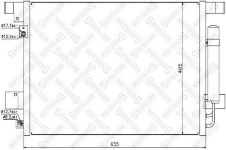 Радіатор кондиціонера STELLOX 10-45135-SX