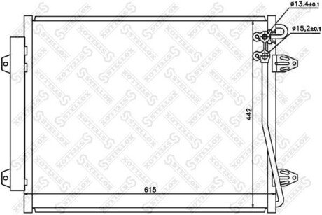 Радіатор кондиціонера STELLOX 10-45164-SX