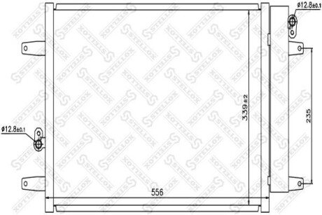 Радіатор кондиціонера STELLOX 10-45217-SX