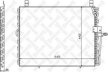 Конденсатор, кондиционер STELLOX 10-45292-SX