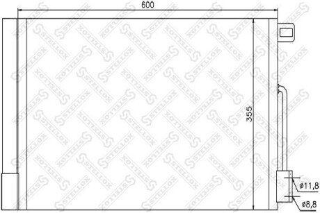 Радіатор кондиціонера STELLOX 10-45416-SX