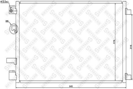 Конденсатор, кондиционер STELLOX 10-45482-SX