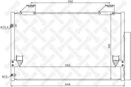 Конденсатор, кондиционер STELLOX 10-45732-SX