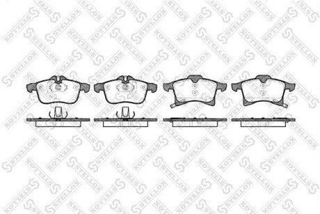 Колодки дискові передні STELLOX 1047 002-SX