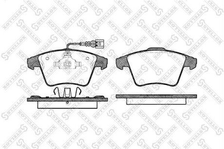 Колодки дискові передні STELLOX 1056 011-SX