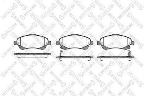 Колодки дискові передні STELLOX 1057002SX